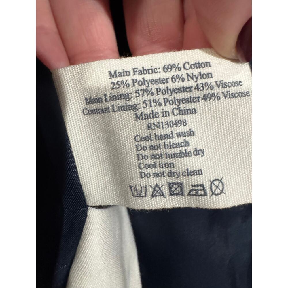 Jack Wills UK British Classic Trench Coat US Size 4 - Picture 11 of 11